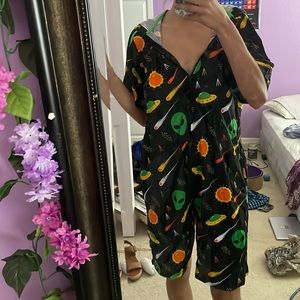 Alien outer space onesie